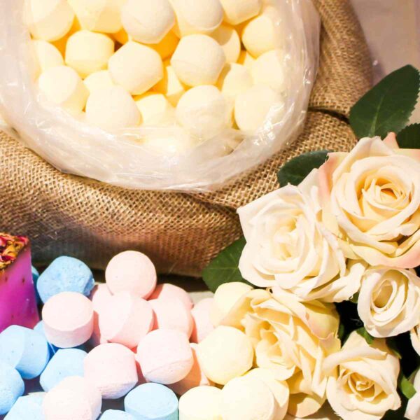 mini chill pill bath bombs yummy bubbles Pina colada chill pill mini bath bombs